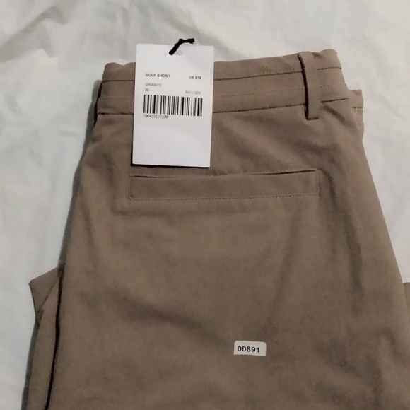 BRADY Structured Short Khaki Performance Men's Golf Shorts Green Sz 32(Act Sz33) - Picture 6 of 6